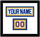St. Louis Nameplate & Number (Shoulder) - Home White (1987-1992) - Triple Mat 1
