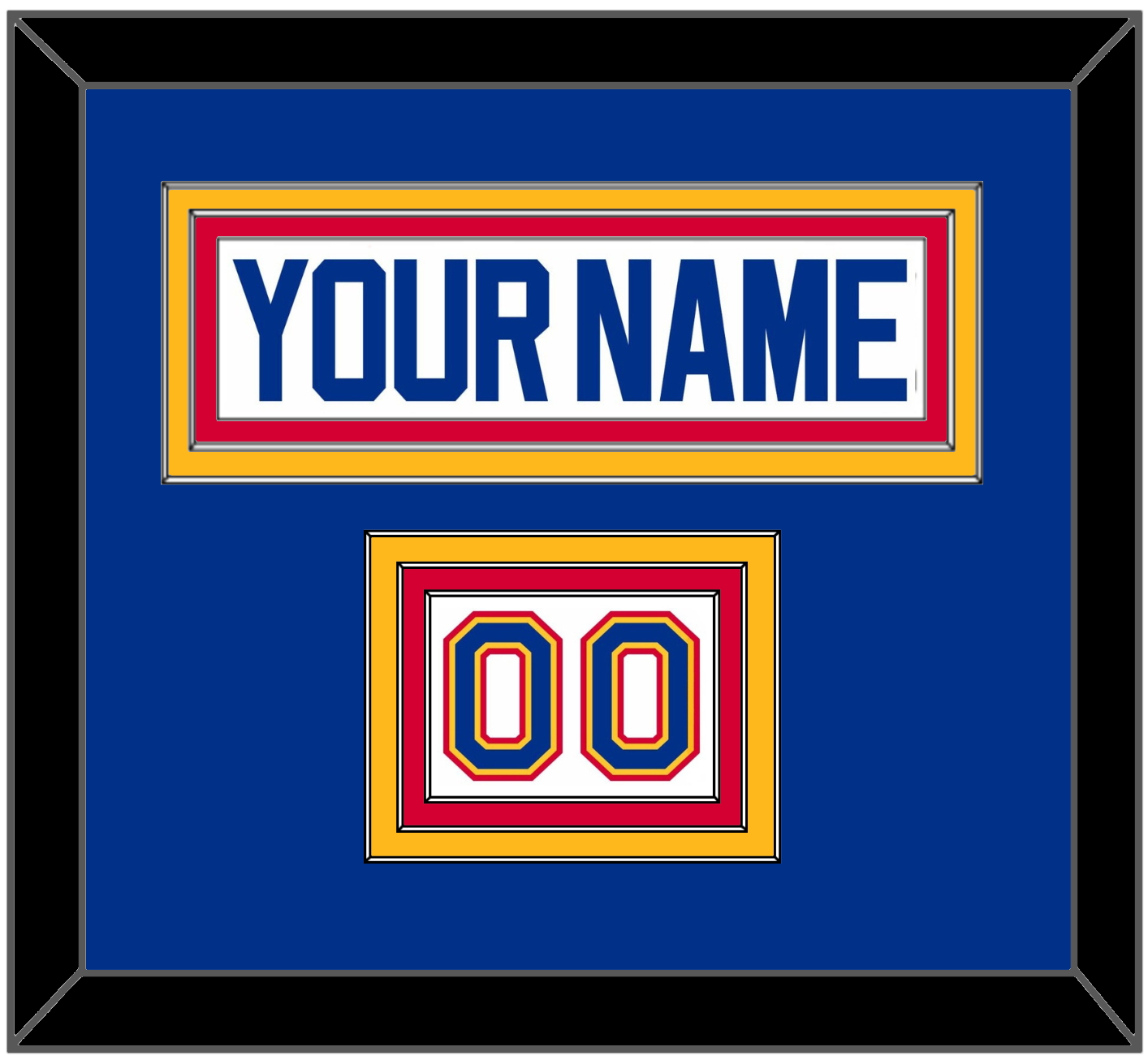 St. Louis Nameplate & Number (Shoulder) - Home White (1987-1992) - Premier Tier 2