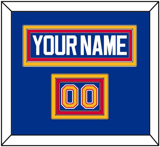 St. Louis Nameplate & Number (Shoulder) - Road Blue (1987-1992) - Premier Tier 2