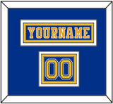 St. Louis Nameplate & Number (Shoulder) - Road Blue (1977-1984) - Triple Mat 2