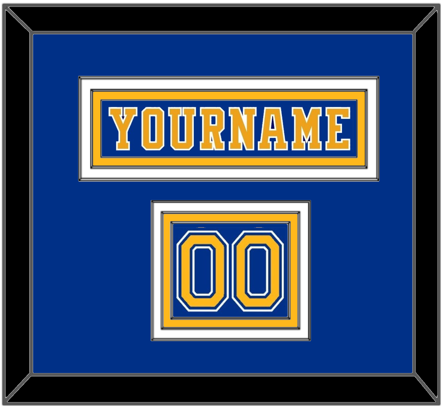 St. Louis Nameplate & Number (Shoulder) - Road Blue (1977-1984) - Premier Tier 2
