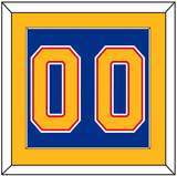 St. Louis Number (Back) - Road Blue (1987-1992) - Single Mat 2