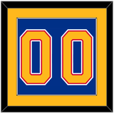 St. Louis Number (Back) - Road Blue (1987-1992) - Single Mat 2