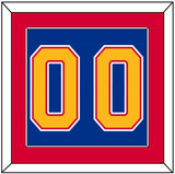 St. Louis Number (Back) - Road Blue (1987-1992) - Single Mat 3