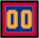 St. Louis Number (Back) - Road Blue (1987-1992) - Single Mat 3