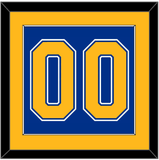 St. Louis Number (Back) - Road Blue (1967-1973) - Single Mat 2