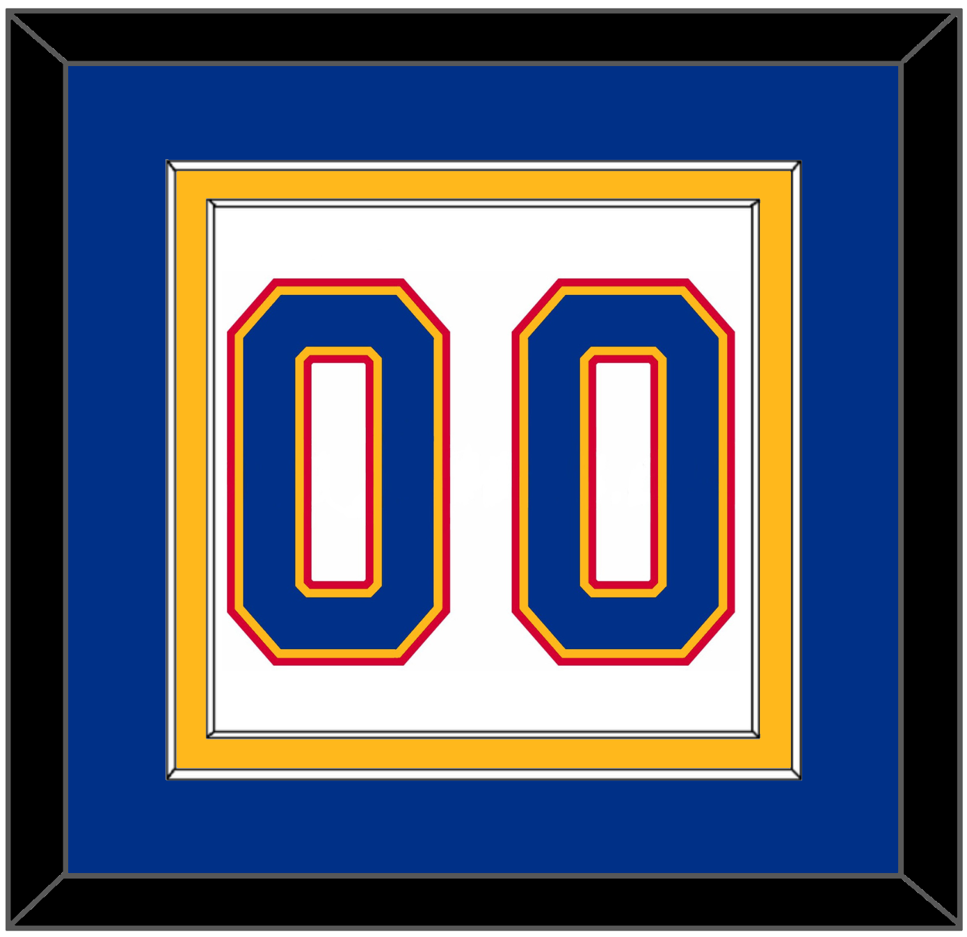 St. Louis Number (Back) - Home White (1987-1992) - Signature Tier 2