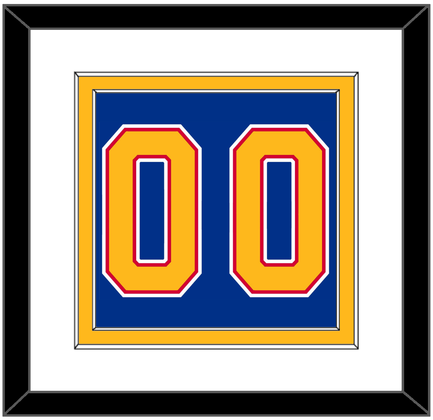 St. Louis Number (Back) - Road Blue (1987-1992) - Signature Tier 1