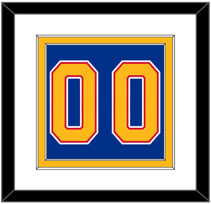 St. Louis Number (Back) - Road Blue (1987-1992) - Signature Tier 1