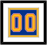 St. Louis Number (Back) - Road Blue (1987-1992) - Double Mat 1