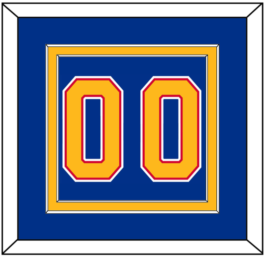 St. Louis Number (Back) - Road Blue (1987-1992) - Signature Tier 2