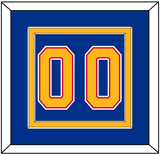 St. Louis Number (Back) - Road Blue (1987-1992) - Double Mat 2