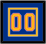 St. Louis Number (Back) - Road Blue (1987-1992) - Double Mat 2