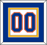 St. Louis Number (Back) - Home White (1984-1985) - Double Mat 2