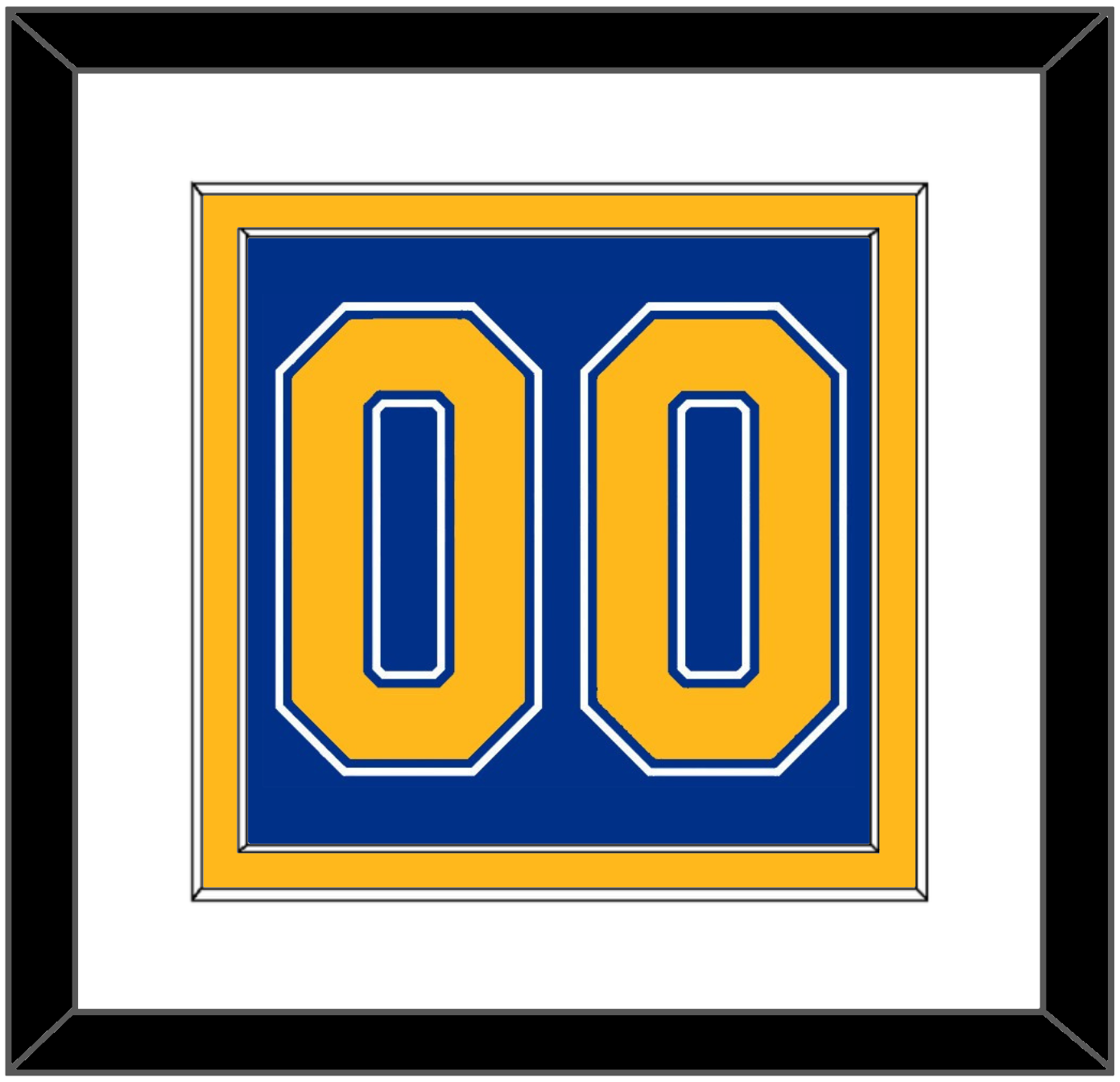 St. Louis Number (Back) - Road Blue (1967-1973) - Signature Tier 1