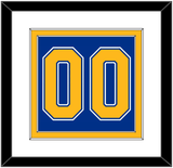 St. Louis Number (Back) - Road Blue (1967-1973) - Double Mat 1