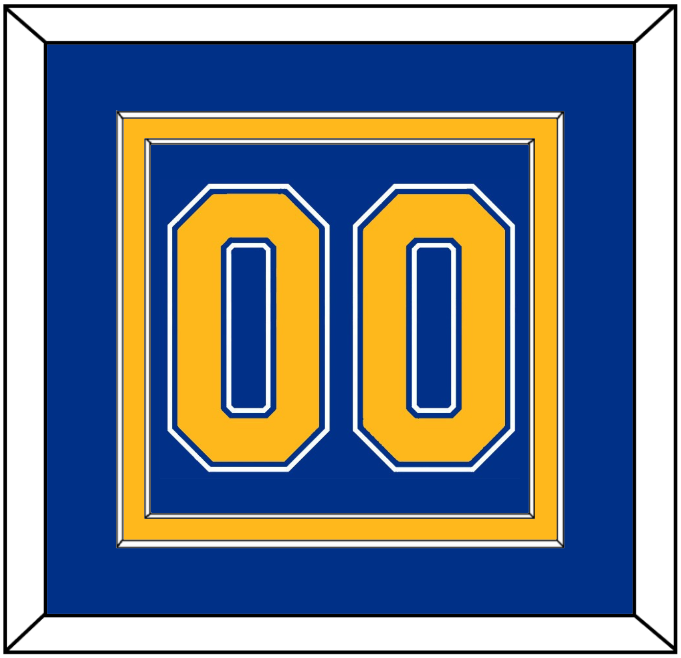 St. Louis Number (Back) - Road Blue (1984-1985) - Signature Tier 2