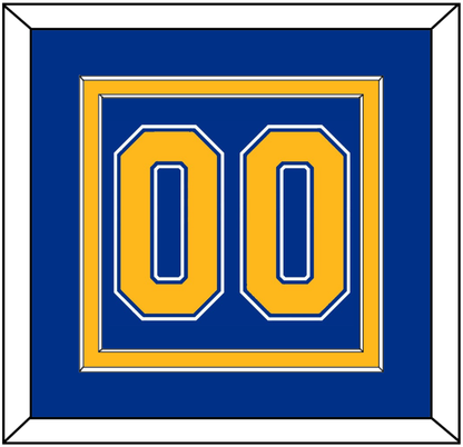 St. Louis Number (Back) - Road Blue (1984-1985) - Signature Tier 2