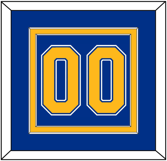 St. Louis Number (Back) - Road Blue (1984-1985) - Signature Tier 2