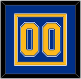 St. Louis Number (Back) - Road Blue (1984-1985) - Double Mat 2