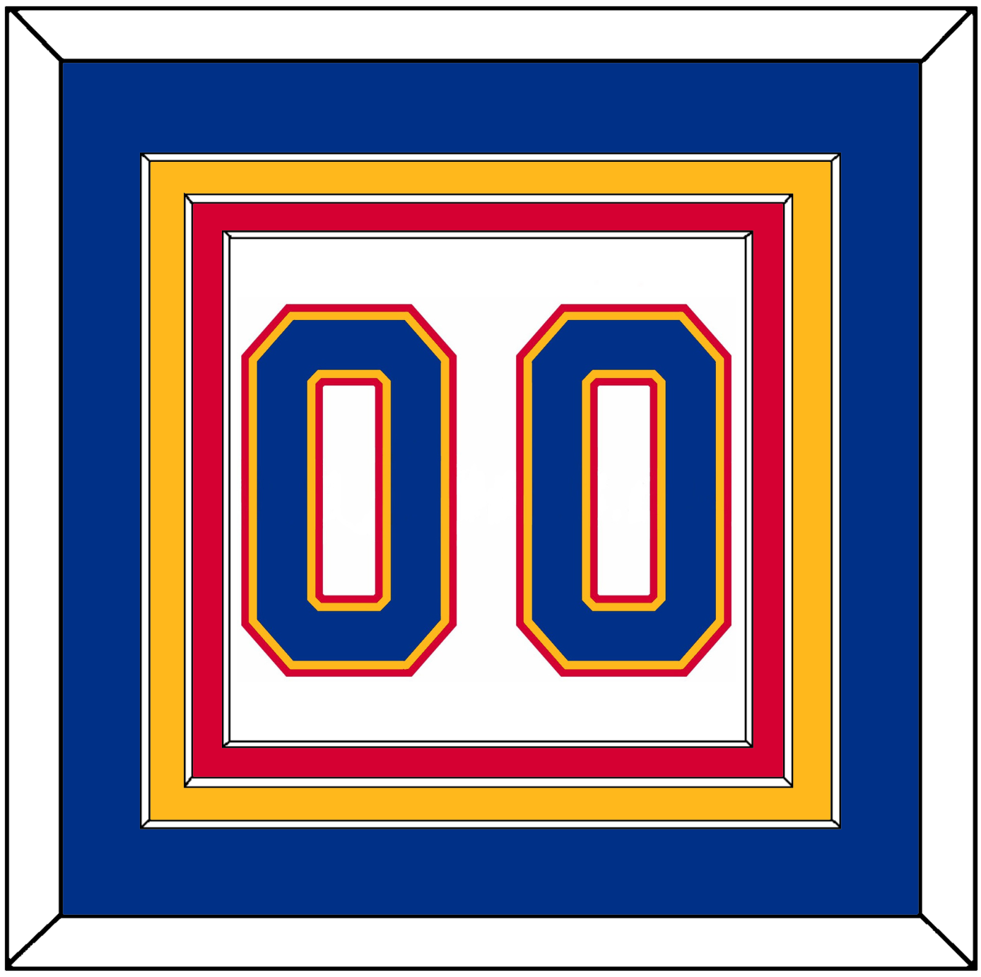 St. Louis Number (Back) - Home White (1987-1992) - Premier Tier 2