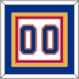 St. Louis Number (Back) - Home White (1987-1992) - Triple Mat 2