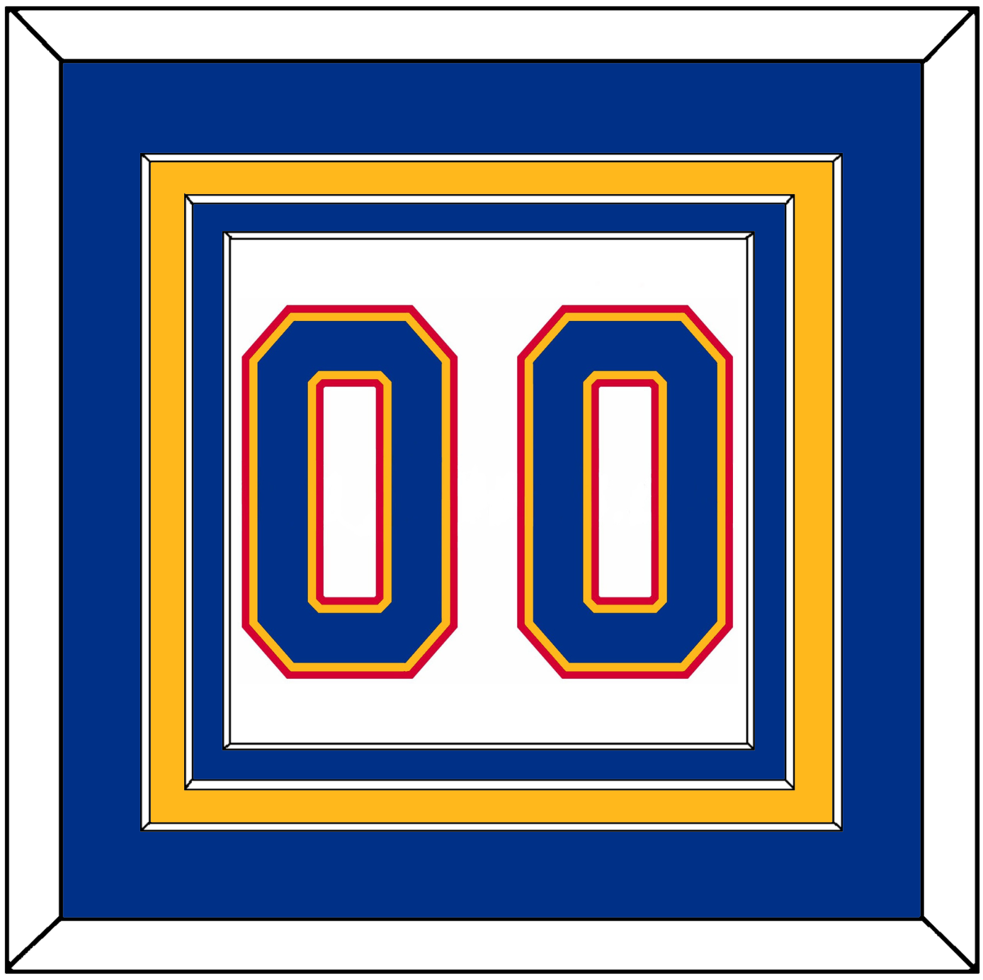 St. Louis Number (Back) - Home White (1987-1992) - Premier Tier 3
