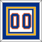 St. Louis Number (Back) - Home White (1987-1992) - Triple Mat 3