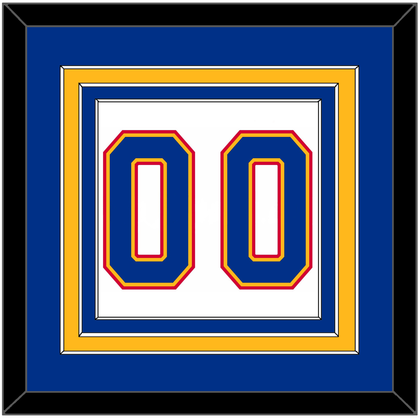 St. Louis Number (Back) - Home White (1987-1992) - Premier Tier 3
