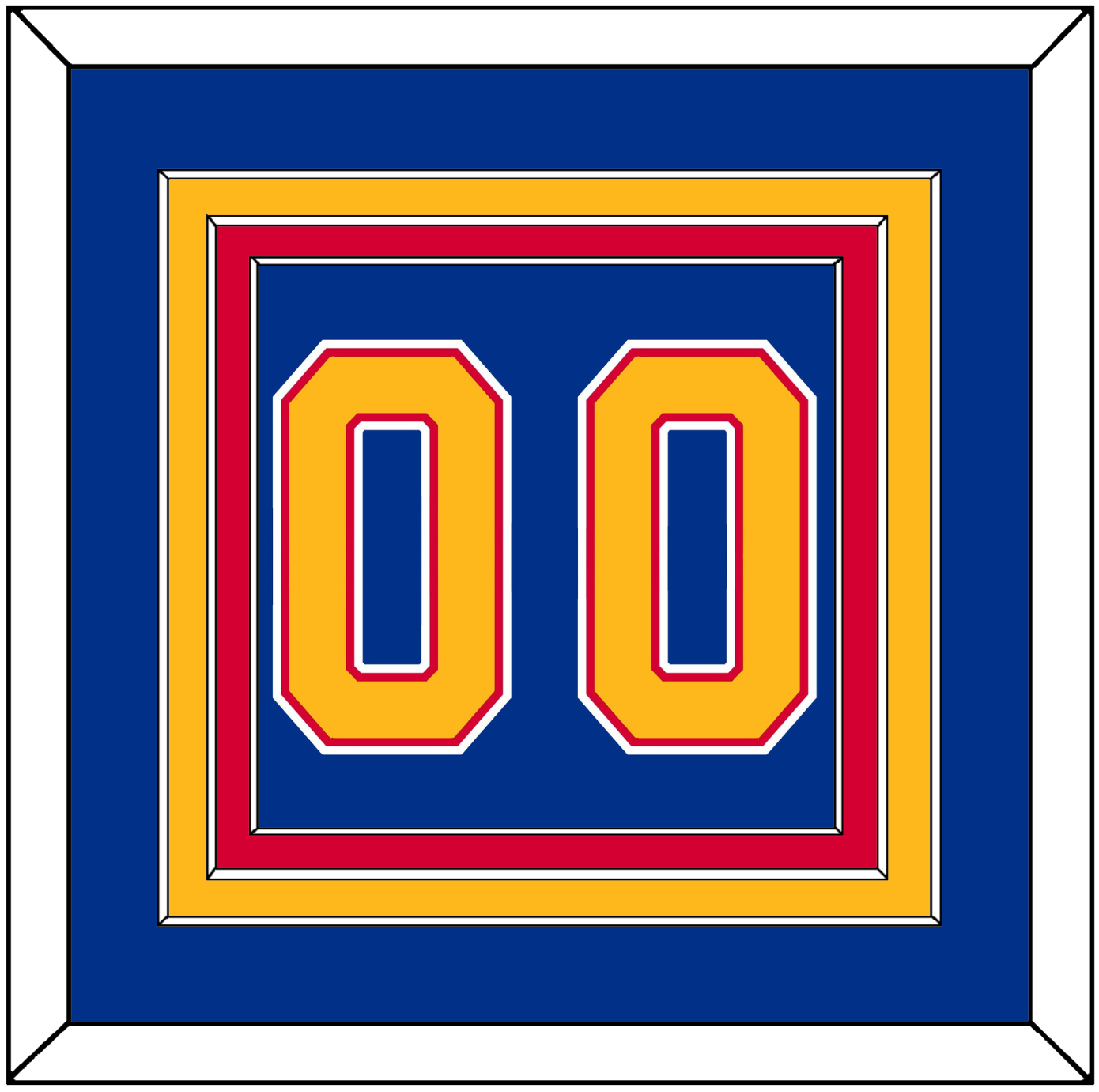 St. Louis Number (Back) - Road Blue (1987-1992) - Premier Tier 2