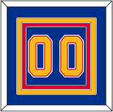 St. Louis Number (Back) - Road Blue (1987-1992) - Triple Mat 2