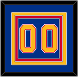 St. Louis Number (Back) - Road Blue (1987-1992) - Triple Mat 2