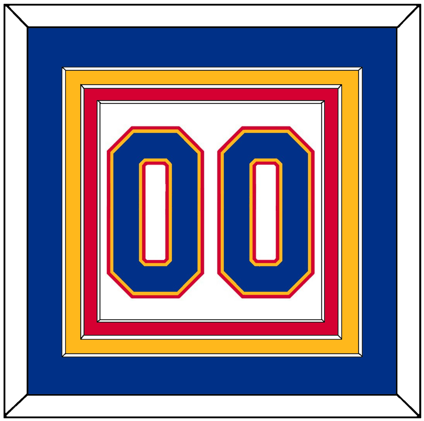 St. Louis Number (Back) - Home White (1984-1985) - Premier Tier 2