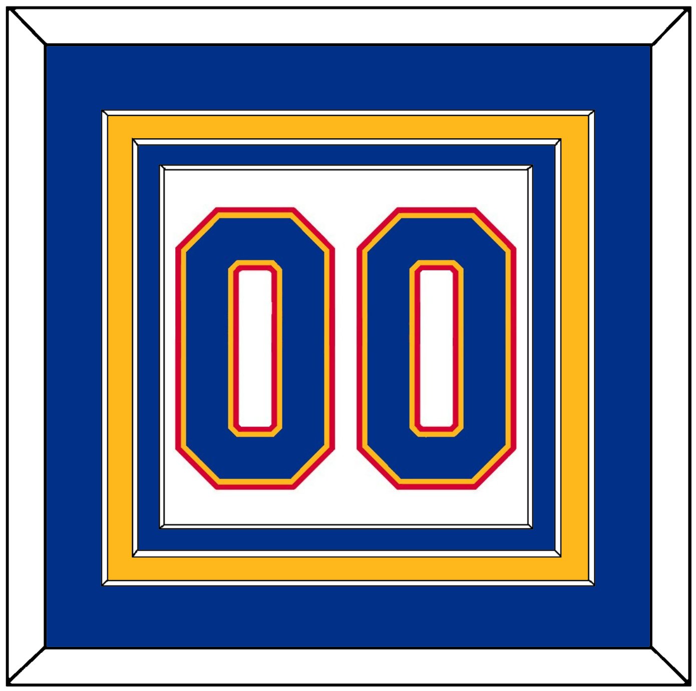 St. Louis Number (Back) - Home White (1984-1985) - Premier Tier 3