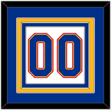 St. Louis Number (Back) - Home White (1984-1985) - Triple Mat 3