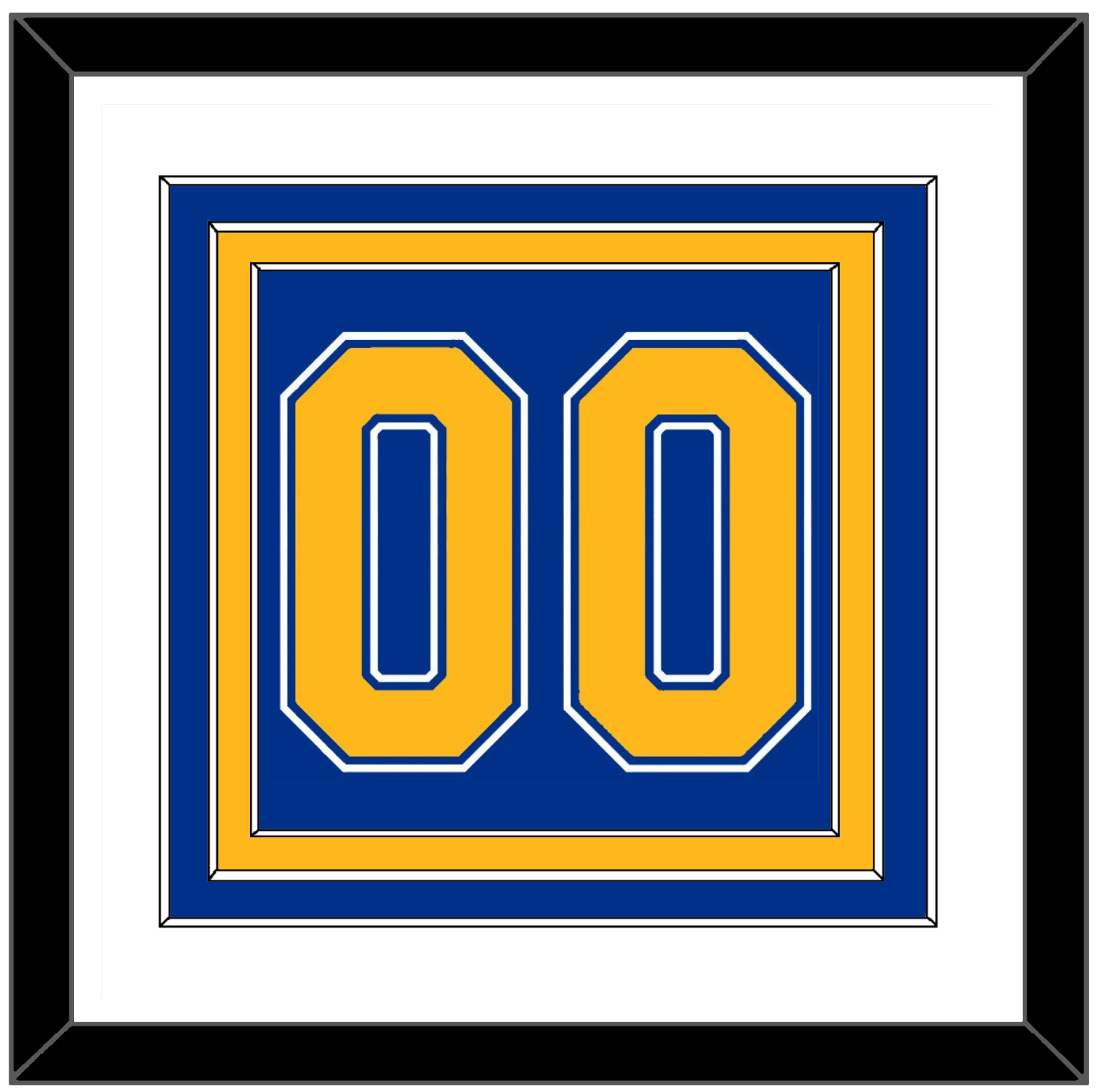 St. Louis Number (Back) - Road Blue (1967-1973) - Premier Tier 1