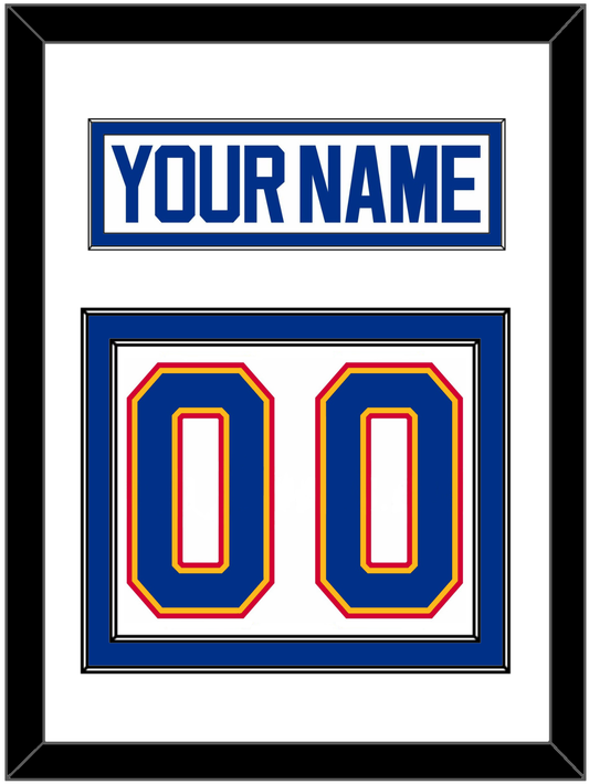 St. Louis Nameplate & Number (Back) - Home White (1987-1992) - Signature Tier 1