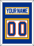 St. Louis Nameplate & Number (Back) - Home White (1987-1992) - Double Mat 2
