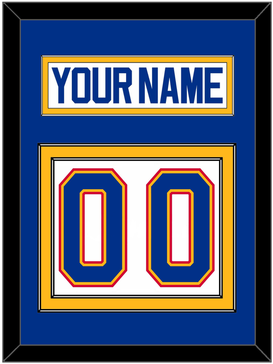 St. Louis Nameplate & Number (Back) - Home White (1987-1992) - Signature Tier 2