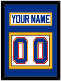 St. Louis Nameplate & Number (Back) - Home White (1987-1992) - Double Mat 2