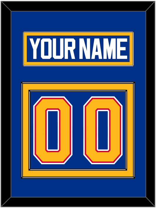 St. Louis Nameplate & Number (Back) - Road Blue (1987-1992) - Signature Tier 2