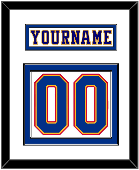 St. Louis Nameplate & Number (Back) - Home White (1984-1985) - Signature Tier 1