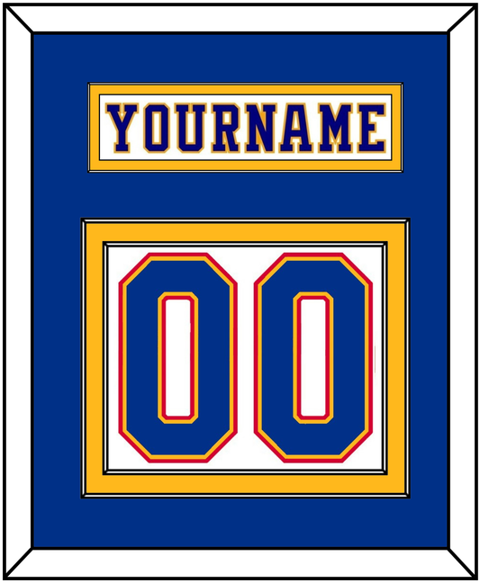 St. Louis Nameplate & Number (Back) - Home White (1984-1985) - Signature Tier 2