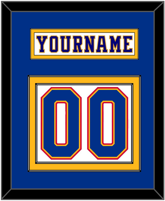 St. Louis Nameplate & Number (Back) - Home White (1984-1985) - Signature Tier 2