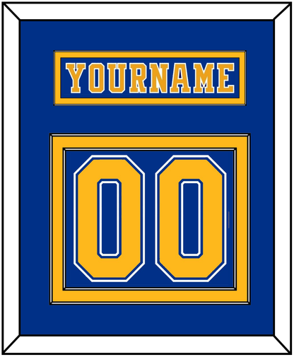 St. Louis Nameplate & Number (Back) - Road Blue (1977-1984) - Signature Tier 2