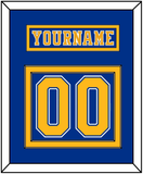 St. Louis Nameplate & Number (Back) - Road Blue (1977-1984) - Double Mat 2
