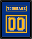St. Louis Nameplate & Number (Back) - Road Blue (1977-1984) - Double Mat 2