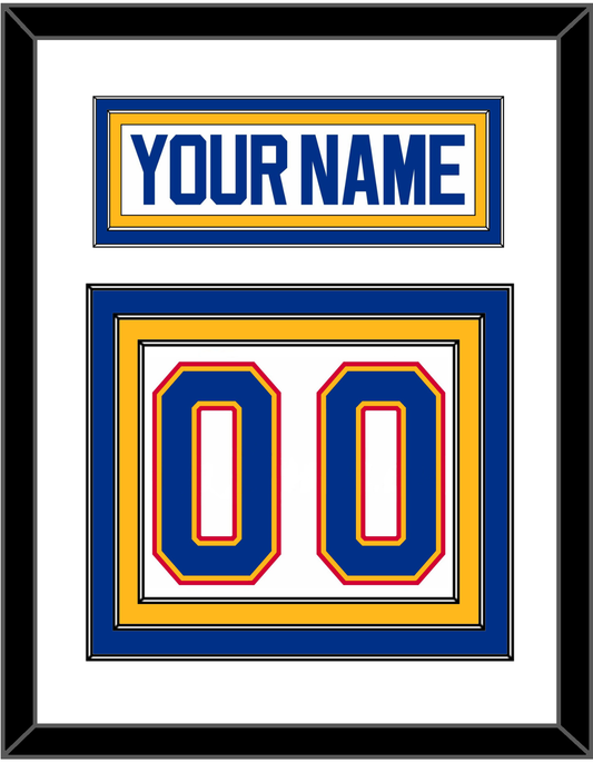 St. Louis Nameplate & Number (Back) - Home White (1987-1992) - Premier Tier 1