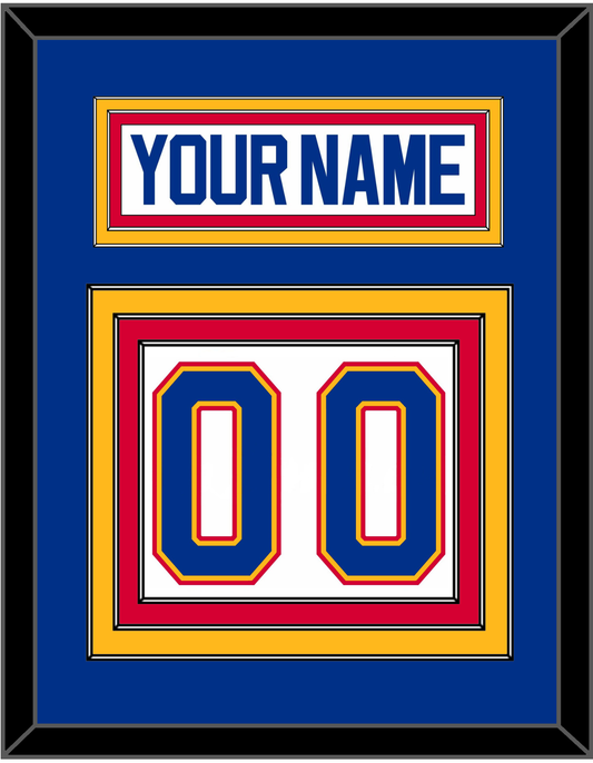 St. Louis Nameplate & Number (Back) - Home White (1987-1992) - Premier Tier 2