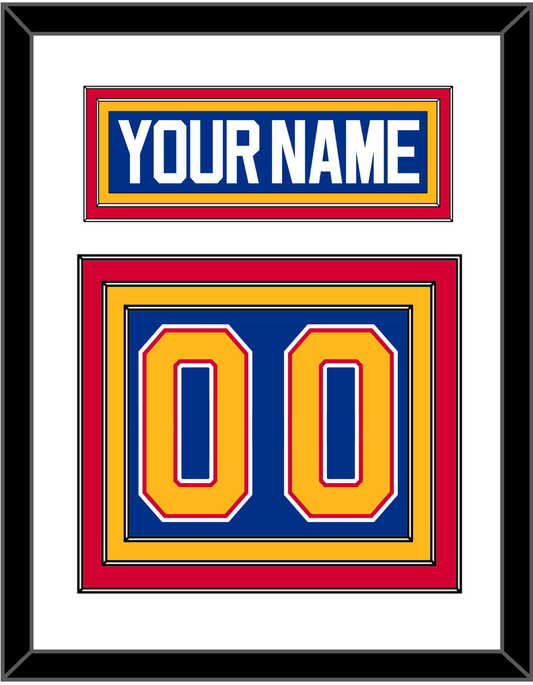 St. Louis Nameplate & Number (Back) - Road Blue (1987-1992) - Premier Tier 1